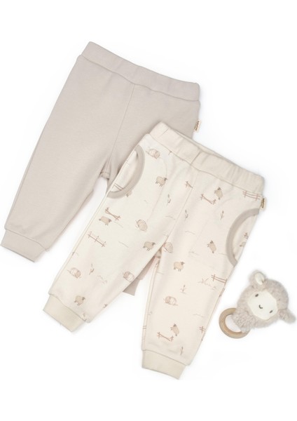 Bebek 2li Pantalon %100 Organik Pamuk , Bebek - Yenidoğan- CSY8180