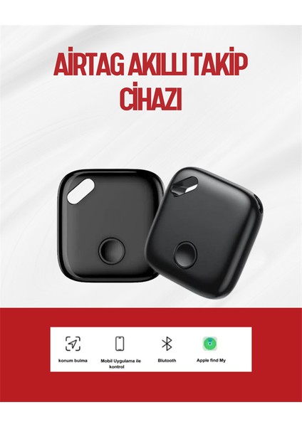 Ios & Android Uyumlu Smart Tag | Uzun Pil Ömrü | Bul Uygulaması ile Entegre Akıllı Takip Cihaz�
