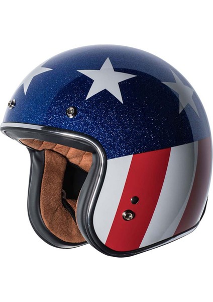 T-50 Del Mar Captain Vegas Açık Motosiklet Kaskı Beyaz