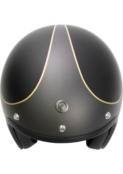 T-50 Del Mar Hardy Açık Motosiklet Kaskı Mat Siyah Gri fırsatları