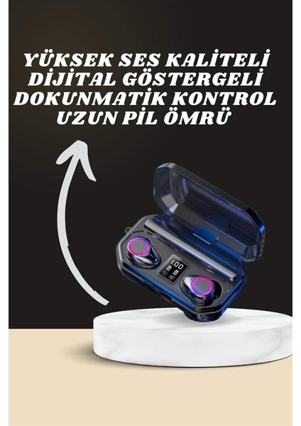 Yeni Nesil Akıllı Saat ve Bluetooth Kulaklık Kampanyası Dijital Göstergeli Powerbankli