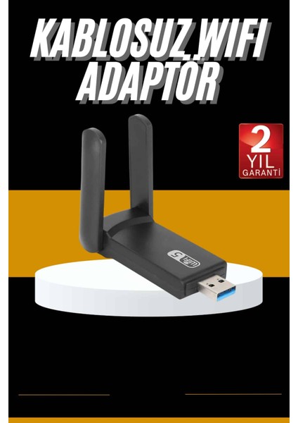 Mbps Wifi Alıcı Kablosuz Wifi Adaptörü Çift Band Çift Antenli