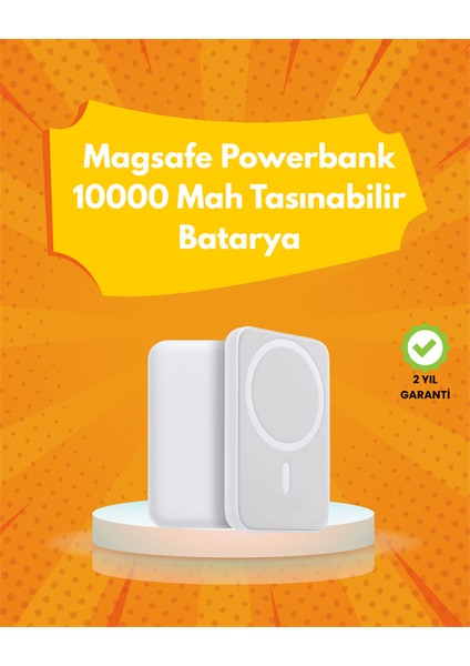 Ultra Kompakt ve Güçlü – Magsafe Powerbank 10000 Mah ile Kablosuz Şarj Deneyimi
