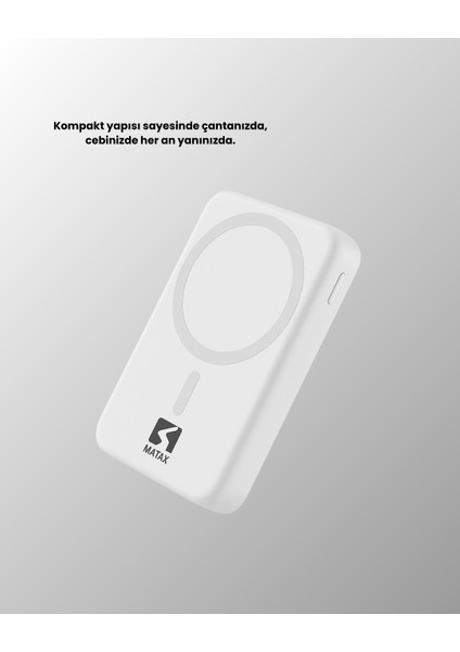 Ultra Kompakt ve Güçlü – Magsafe Powerbank 10000 Mah ile Kablosuz Şarj Deneyimi fırsatları