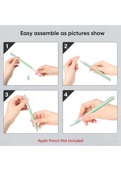 Apple Pencil Pro & Apple Pencil 2. Nesil Için Uyumlu Koruyucu Esnek Silikon Kılıf (Kalem Değildir!) modelleri