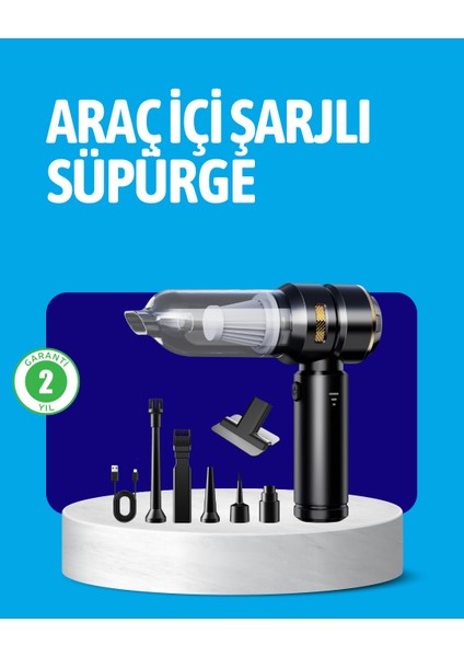 Hepa Filtreli Sessiz Çalışan Kablosuz Şarjlı Mini Süpürge