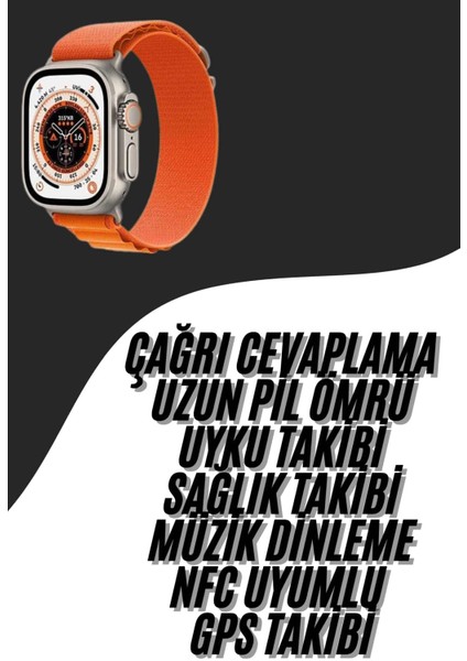 Ultra Max Kordon Kilitli Akıllı Saat Amoled Ekran Titreşimli Çağrı Cevaplayabilen fiyatları