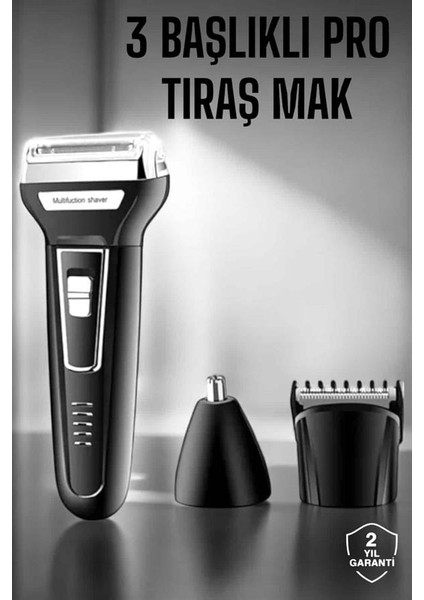 3 Başlıklı Kulak ve Burun Tıraş Makinesi Erkeklere Özel fiyatları