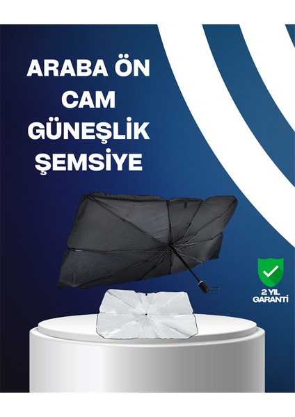 Isı ve Uv Engelleyici Güneşlik – 360° Bükülebilir Şemsiye Sapı ile Konfor