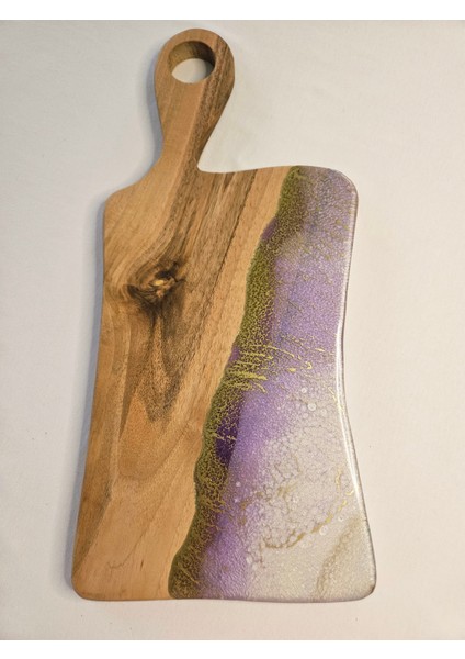 Doğal Ceviz Ağacından Epoksi Sunumluk (40x18x2 cm) fırsatları