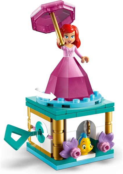 LEGO ǀ Disney Princess Dönen Ariel 43259-5 Yaş ve Üzeri Prenses Seven Çocuklar Için Mini Bebek Figürü Içeren Yaratıcı Oyuncak Yapım Seti, Doğum Günü Hediyesi (93 Parça) indirimleri