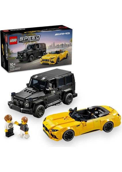LEGO Speed Champions Mercedes-Amg G 63 ve Mercedes-Amg Sl 63 76924 – 10 Yaş ve Üzeri Araç Tutkunu Kız ve Erkek Çocukları Için 2 Model Içeren Oyuncak Yapım Seti, Doğum Günü Hediyesi Fikri (808 Parça)