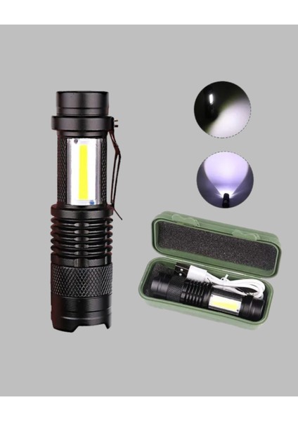 4 Modlu USB Şarjlı LED El Feneri Kamp ve Outdoor fırsatları