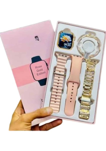 Yeni Nesil Kadın Akıllı Saat Rose Gold Android ve Ios Uyumlu fırsatları