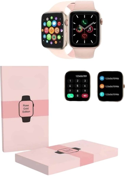 Yeni Nesil Kadın Akıllı Saat Rose Gold Android ve Ios Uyumlu indirimleri