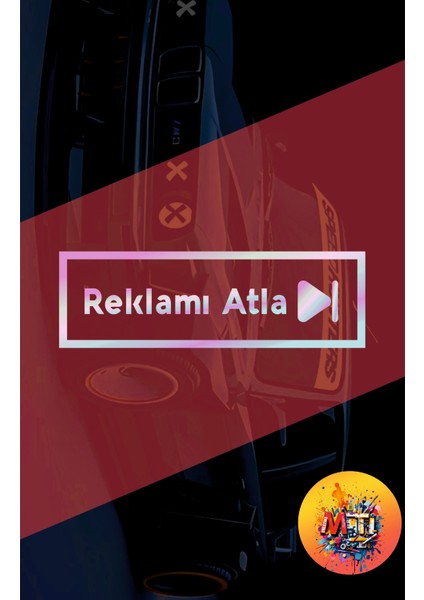 Reklamı Atla Yazı 19X6 cm Jdm Araba-Mototsiklet-Cam-Kask Etiket Hologram Etiket