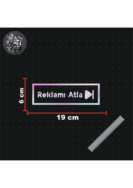Reklamı Atla Yazı 19X6 cm Jdm Araba-Mototsiklet-Cam-Kask Etiket Hologram Etiket fiyatları