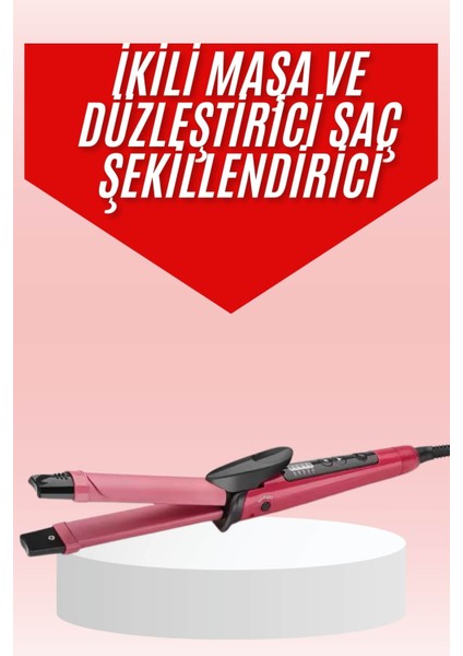 Saç Şekillendirici Düzleştirici ve Maşa Özellikli Şekillendirici Seramik Kaplama