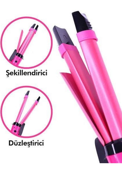 Saç Şekillendirici Düzleştirici ve Maşa Özellikli Şekillendirici Seramik Kaplama fırsatları