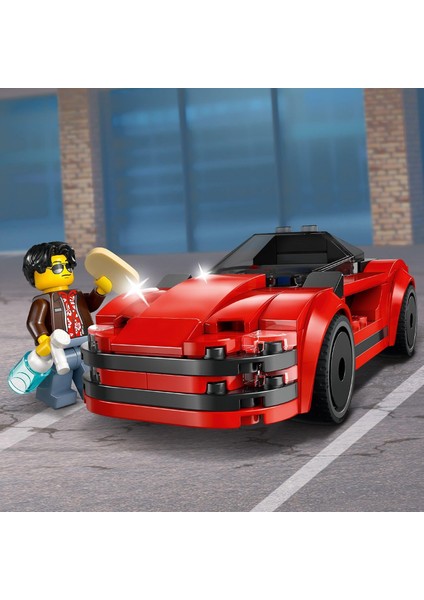 LEGO City Kırmızı Spor Araba 60448-5 Yaş ve Üzeri Çocuklar Için Yaratıcı Oyuncak Yapım Seti, Doğum Günü Hediyesi (109 Parça) fırsatları