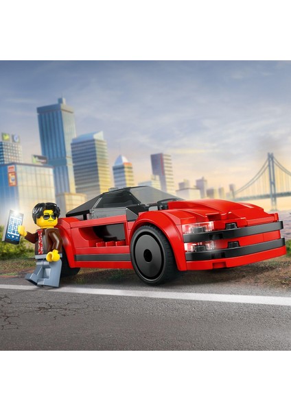 LEGO City Kırmızı Spor Araba 60448-5 Yaş ve Üzeri Çocuklar Için Yaratıcı Oyuncak Yapım Seti, Doğum Günü Hediyesi (109 Parça) indirimleri
