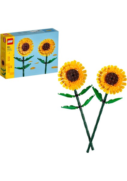 LEGO Botanicals Ayçiçeği 40524 - Dekoratif, Koleksiyonluk ve Sergilenebilir Çiçek Modeli Yapım Seti (191 Parça)