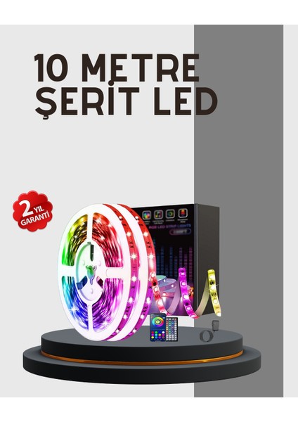 Su Geçirmez 10M Smart Şerit LED Tv Arkası ve Oda Dekorasyonu Için