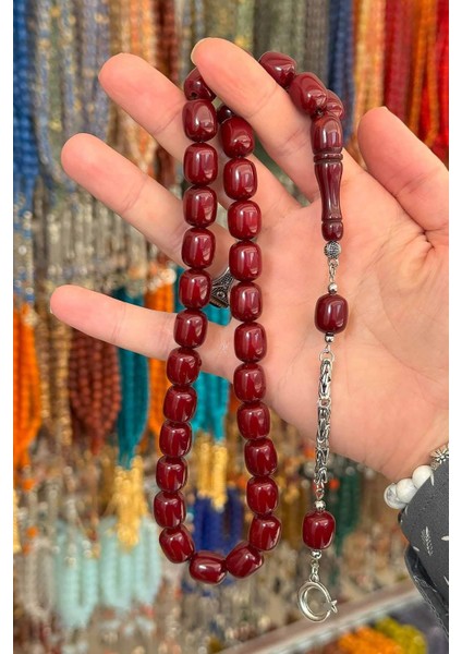 Büyük Boy Koyu Bordo Renk Uçak Camı Tesbih fiyatları