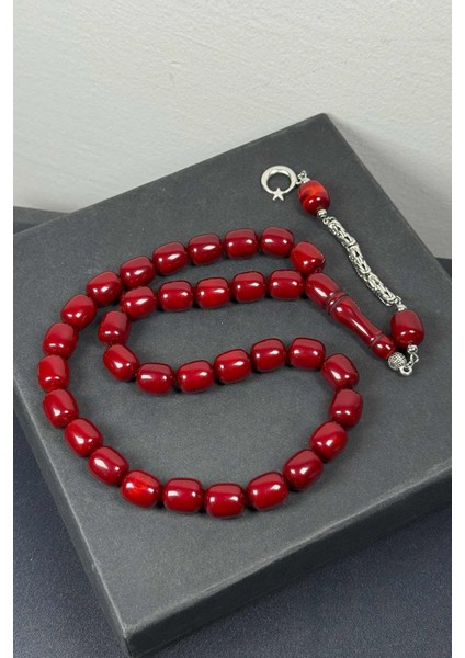 Büyük Boy Koyu Bordo Renk Uçak Camı Tesbih modelleri