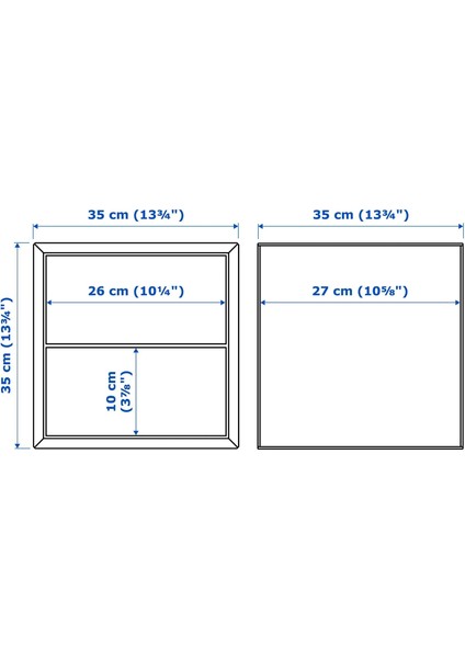 Eket Dolap Ünitesi Beyaz 35 x 35 x 35 Cm Çekmeceli modelleri