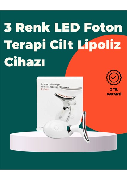 Kompakt ve Taşınabilir Cilt Bakım Cihazı – 3 Fonksiyonlu, USB Şarjlı, LED Işıklı Güzelli