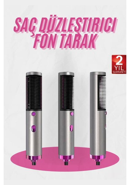 Fön Tarak Düzleştirici Seramik Kaplama Fön Makinesi Saç Kurutma
