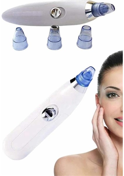 4 Başlıklı Pilli Vakumlu Siyah Nokta Temizleyici Akne ve Sivilce Önleyici fırsatları
