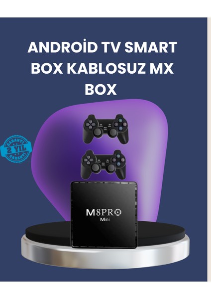 Android Tv Box 10K Ultra Hd Medya Oynatıcı ve Oyun Cihazı