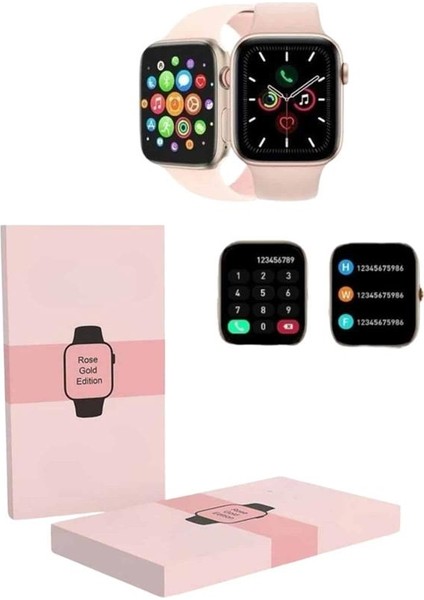 Yeni Nesil Kadın Akıllı Saat Rose Gold Android ve Ios Uyumlu indirimleri
