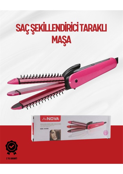 Saçı Sabitleyen Çok Fonksiyonlu Saç Maşası