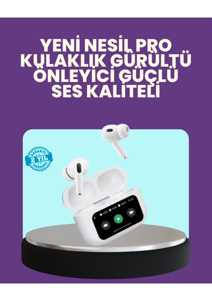 Tüm Telefonlarla Uyumlu Anc Özellikli Dokunmatik Bluetooth Kulaklık