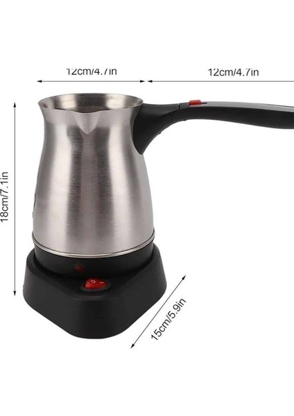 Çelik Kahve Makinesi Cezve 800 Watt Paslanmaz Çelik Türk Kahvesi Makinesi indirimleri