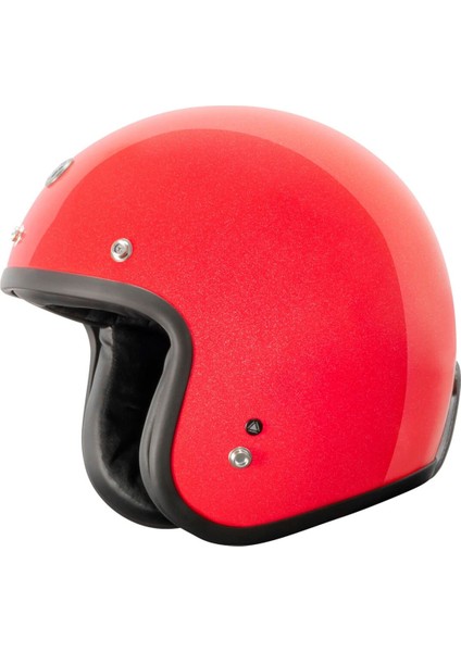 T-50 Del Mar Açık Motosiklet Kaskı Kırmızı