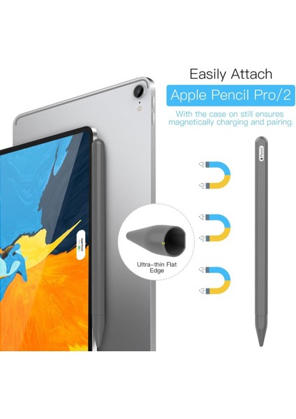 Apple Pencil Pro & Apple Pencil 2. Nesil Için Uyumlu Koruyucu Esnek Silikon Kılıf (Kalem Değildir!) fiyatları