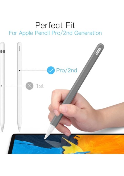 Apple Pencil Pro & Apple Pencil 2. Nesil Için Uyumlu Koruyucu Esnek Silikon Kılıf (Kalem Değildir!) modelleri
