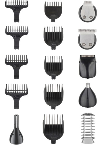 Çok Fonksiyonlu Erkek Bakım Seti, Saç, Sakal, Vücut Için Kullanışlı ve Şık Ürün fırsatları