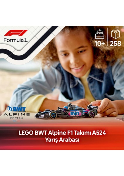 LEGO Speed Champions Bwt Alpine F1 Team A524 Yarış Arabası 77248 – 10 Yaş ve Üzeri Çocuklar Için Koleksiyonluk Sürücü Minifigürü Içeren Yapım Seti (258 Parça) fiyatları