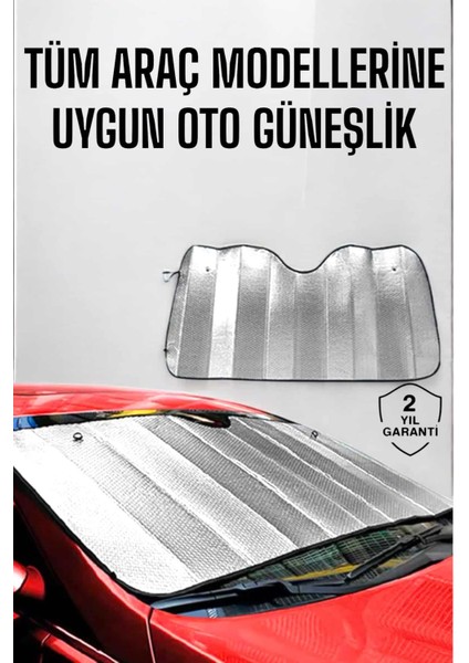 Oto Güneşlik Tüm Araç Tiplerine Uygun Isı Önleyici