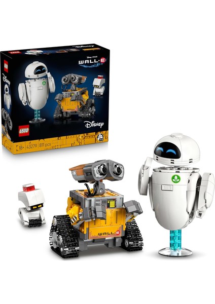 LEGO ǀ Disney ve Pixar Wall-E ve Eve 43279 – Film Sever Yetişkinler Için Dekoratif ve Koleksiyonluk Animasyon Film Karakterleri Model Yapım Seti, Yaratıcı Hediye Fikri (811 Parça) fiyatları