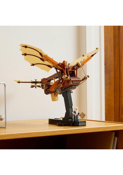 LEGO Icons Leonardo Da Vinci’nin Uçan Makinesi 10363 – Tarih ve Havacılık Meraklısı Yetişkinlere Özel Dekoratif Yapım Seti, Hediye Fikri (493 Parça) fırsatları