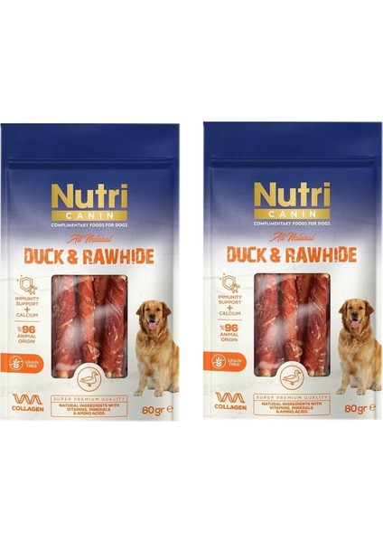 Rawhide Ördek Eti Sarılı Kemik Köpek Ödülü 2X80 Gr.