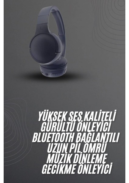 Kablosuz Bluetooth Kulaklık Kulak Üstü Ayarlanabilir Uzun Ömürlü fiyatları