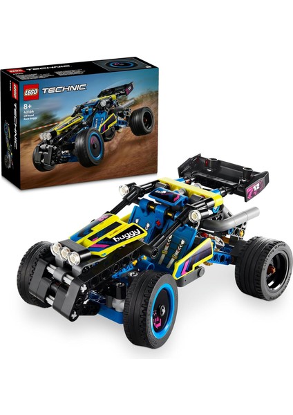 LEGO Technic Arazi Yarışı Arabası 42164-8 Yaş ve Üzeri Çocuklar Için Koleksiyonluk Yaratıcı Oyuncak Model Yapım Seti (219 Parça)