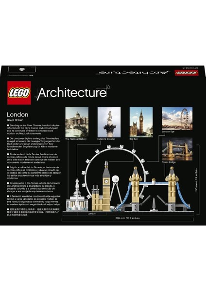 LEGO Architecture Londra 21034 - Seyahat, Mimari ve Tarih Meraklısı Yetişkinler Için Koleksiyonluk Sergilenebilir Yapım Seti (468 Parça) indirimleri